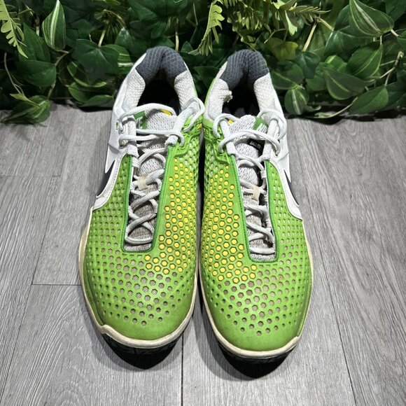 Nike Air Max Courtballistec 3.3 Mens Sz 13 Rafa Nadal Green White Sneakers - Picture 2 of 13